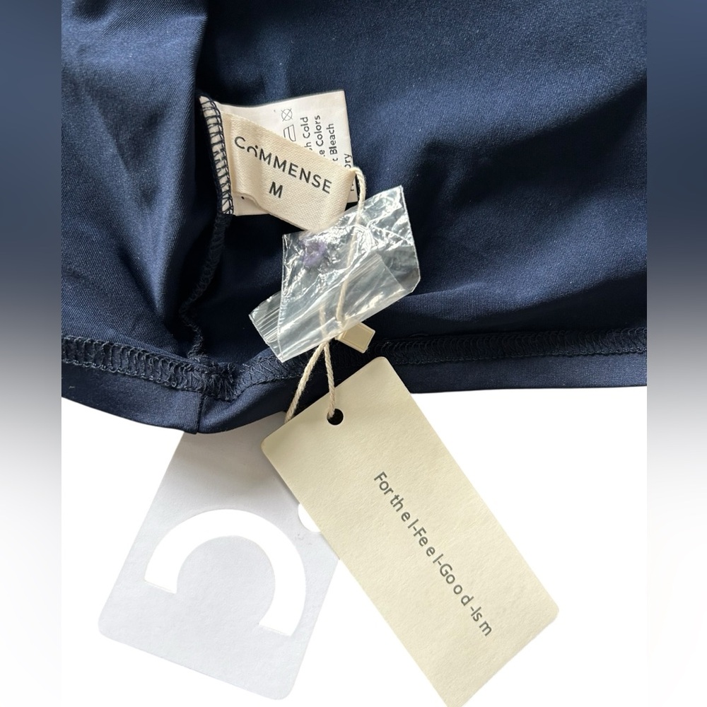 NWT Commense Elegant Ruffle Split Jersey Long Dre… - image 11